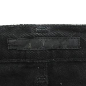 JULIUS 10SS neurbanvolker アークドパンツ デニム ユーズド加工 2 ブラック