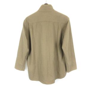 nest Robe CONFECT 02184-0078 コットンウール ビエラ ハイネック シャツ 長袖 ブラウン