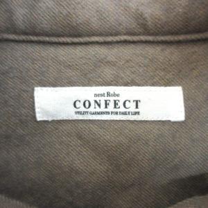 nest Robe CONFECT 02184-0078 コットンウール ビエラ ハイネック シャツ 長袖 ブラウン