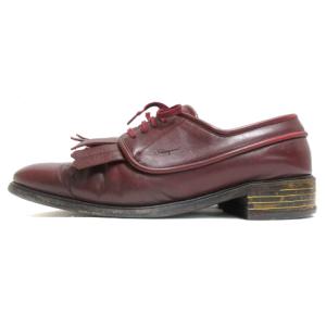Salvatore Ferragamo キルティタン シューズ 8 ボルドー