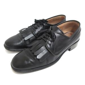 Salvatore Ferragamo キルティタン シューズ 8 ブラック 220415E