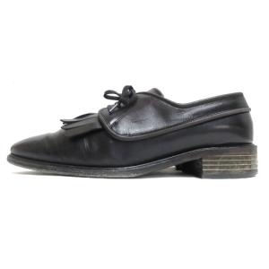 Salvatore Ferragamo キルティタン シューズ 8 ブラック 220415E