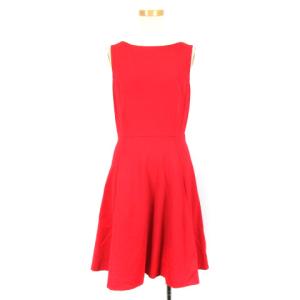 ワンピース ノースリーブ バックリボン 4 レッド 220419E RRR