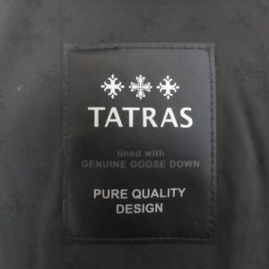 TATRAS 16AW MTA16A4289 Rライン DONATELLO ダウンジャケット シルク 01 グレー
