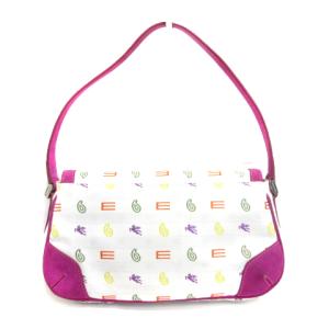 ETRO ハンドバッグ ペイズリー調 総柄 ホワイト