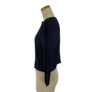 PLEATS PLEASE ISSEY MIYAKE カーディガン 2B 3 ブルー