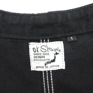 orSlow 近年モデル ノーカラージャケット 長袖 1 ブラック