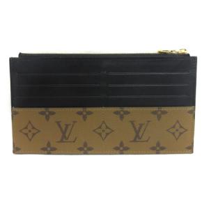 LOUIS VUITTON M80390 スリム パース モノグラム リバース 長財布 バイカラー ベージュ ブラック