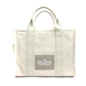 MARC JACOBS M0016161 THE TOTE BAG 2wayバッグ キャンバス ロゴ プリント アイボリー