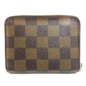 LOUIS VUITTON N63070 ダミエ ジッピーコインパース コインケース ブラウン