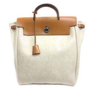 E エールバッグ アド トワル GM リュックサック キャンバス アイボリー