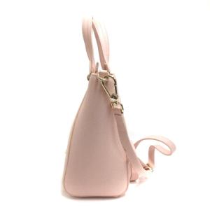 FURLA 2way ショルダーバッグ レザー 型押し ピンク