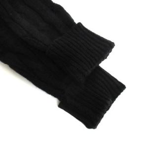 POLO RALPH LAUREN 近年モデル ケーブル ニット カーディガン 長袖 カシミヤ混 ベルト S ブラック