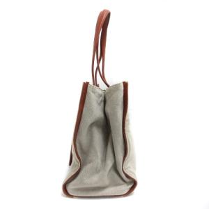 GIORGIO ARMANI トートバッグ キャンバス ライトベージュ 