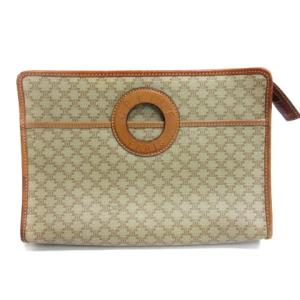 ヴィンテージ セカンドバッグマカダム サークルロゴ ベージュ