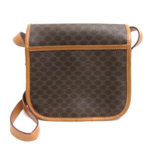 CELINE ヴィンテージ マカダム ショルダーバッグ ブラウン