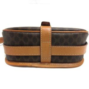 CELINE ヴィンテージ マカダム ショルダーバッグ ブラウン