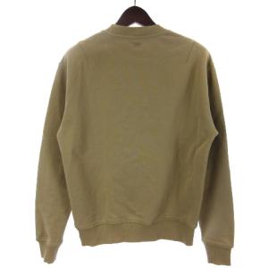 AMI Alexandre Mattiussi トレーナー スウェット 長袖 ロゴ ハート ワンポイント S ベージュ