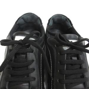 Salvatore Ferragamo ガンチーニ スニーカー スエード レースアップ 6 ブラック