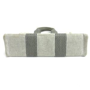 HERMES ニューフールトゥ PM トート バッグ キャンバス グレー