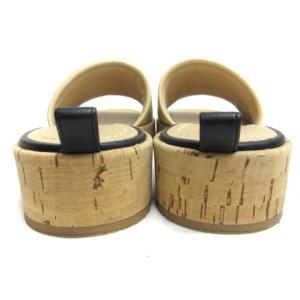 CHANEL 19SS G34876 ミュール サンダル 36 ベージュ