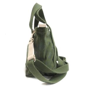 russet キャンバス トートバッグ ショルダー モノグラム柄 グリーン