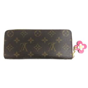 LOUIS VUITTON M64201 ポルトフォイユ クレマンス 長財布 フラワーチャーム ブラウン
