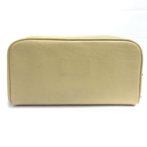 CHANEL 8番台 ココボタン コスメポーチ ベージュ