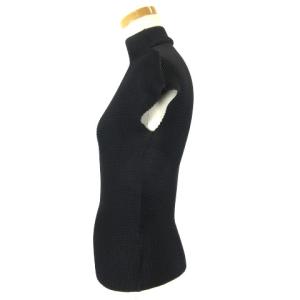 me ISSEY MIYAKE アンサンブル カットソー カーディガン ハイネック ブラック