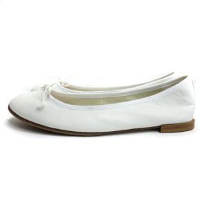 Repetto CENDRILLON BALLERINA バレエ シューズ パンプス フラット レザー ホワイト