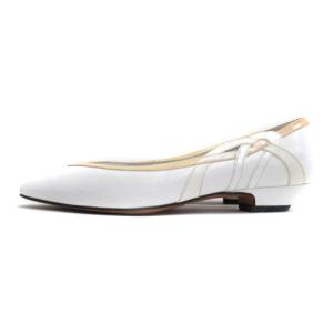 LANVIN パンプス レザー 37 ホワイト 220728E SM0