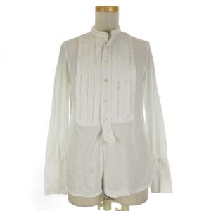 長袖 タック シャツ ホワイト M 220708E SM0