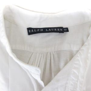 RALPH LAUREN 長袖 タック シャツ ホワイト M 220708E SM0