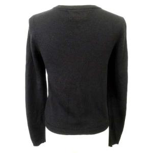 alice + olivia カーディガン ニット ウール スタッズ ハート 約Sサイズ ブラック SM0