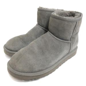 クラシックミニ ムートン ショート ブーツ 24cm グレー