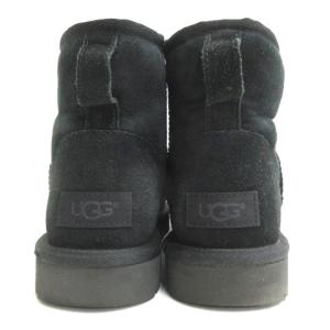 UGG australia クラシック ミニ 2 ムートン ブーツ 25cm ブラック 220930E 靴