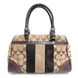 8K13 シグネチャー ハンドバッグ ブラウン 220826EE