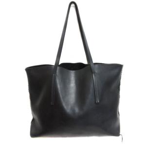 Rick Owens レザートートバッグ 編み込み 黒
