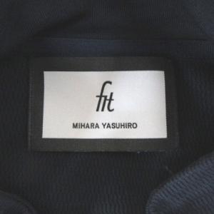 MIHARA YASUHIRO Fit ジップアップ ジャケット 刺繍 46 ネイビー系