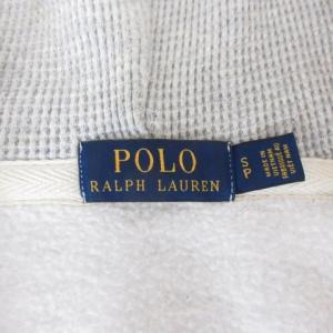 POLO RALPH LAUREN ジップアップ パーカー スウェット グレー S 220929E