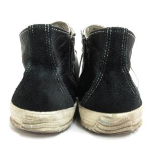 SPINGLE MOVE レザー スニーカー ブラック