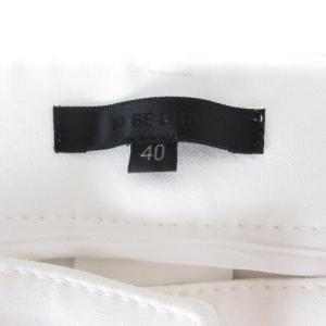 TO BE CHIC パンツ スラックス クロップド リボン 40 ホワイト