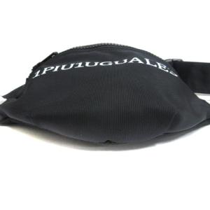 1PIU1UGUALE3 SPORT ロゴ ボディバッグ ウエスト ブラック