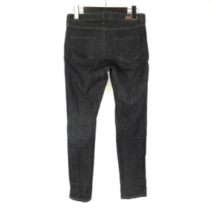 BLUE LABEL CRESTBRIDGE 17SS スキニー デニムパンツ ジーンズ 裏チェック 38 ブラック