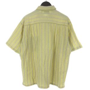 Patagonia シャツ 半袖 ストライプ M イエロー