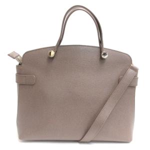 FURLA 2WAY ハンド ショルダー バッグ グレージュ 220701E