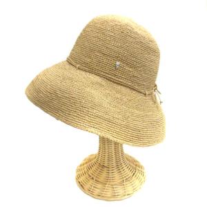 HELEN KAMINSKI ラフィアハット リボン ベージュ