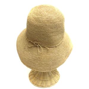 HELEN KAMINSKI ラフィアハット リボン ベージュ