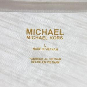 MICHAEL KORS Tシャツ 半袖 ホワイト L 221213E RRR