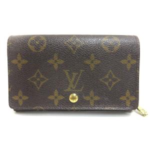 99年製 M61730 ポルトモネ ビエ トレゾール モノグラム 二つ折り財布 ブラウン